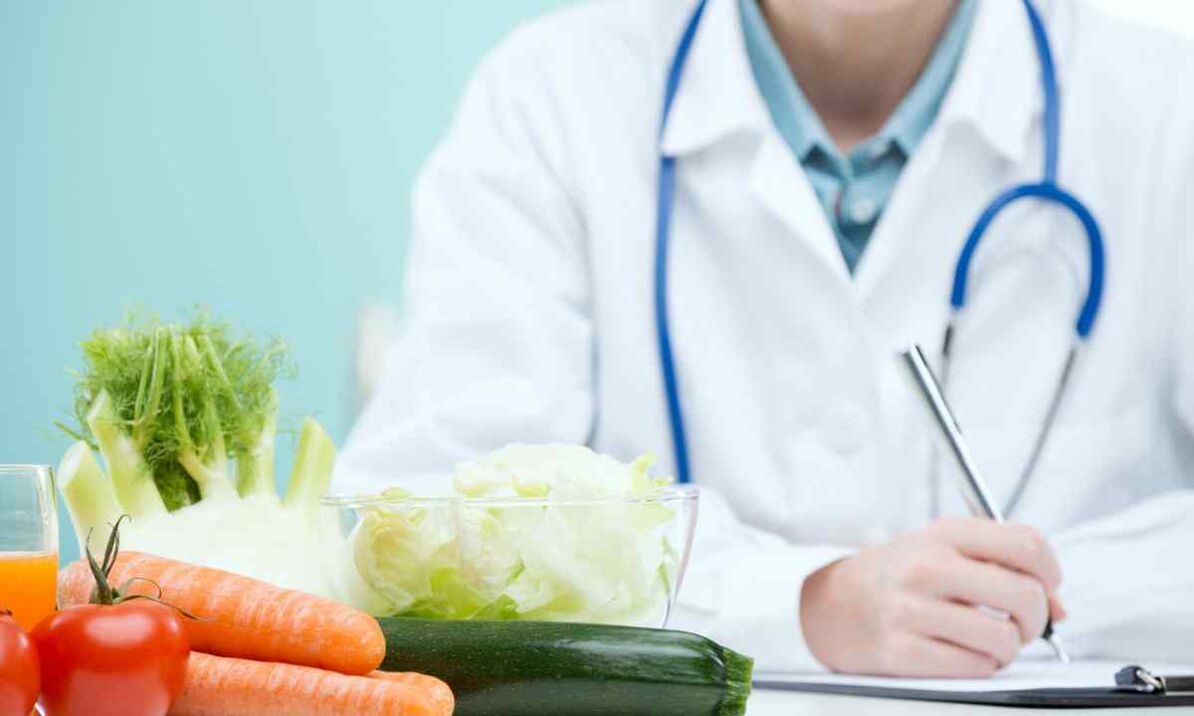 lékař předepisuje diety pro parazity